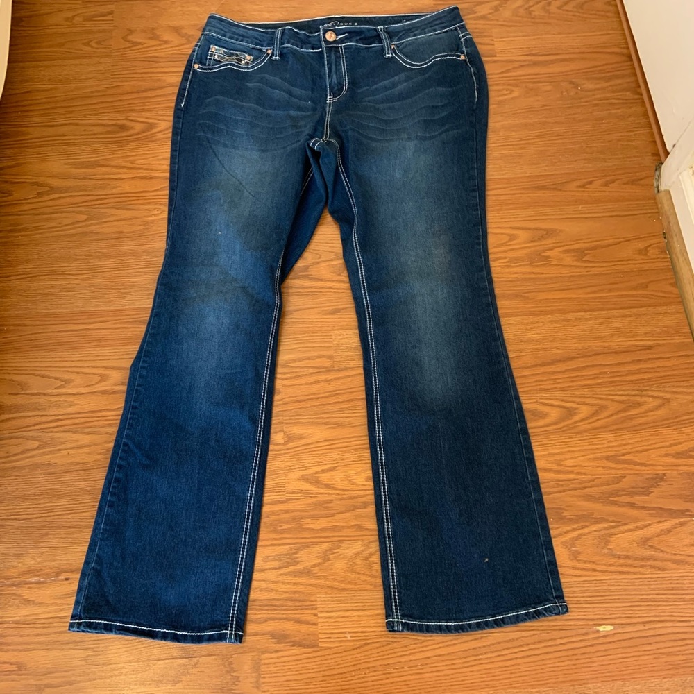 Jeans bootcut with pockets